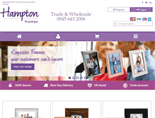 Tablet Screenshot of hamptonframes.com